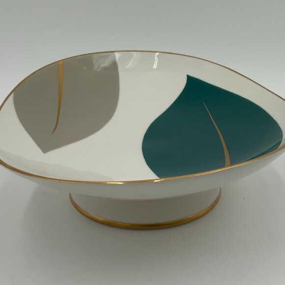 RARE Kokura Ware MCM/Mid Century Modern Retro Biomorphic Tray on Pedestal Japan - Picture 5 of 8